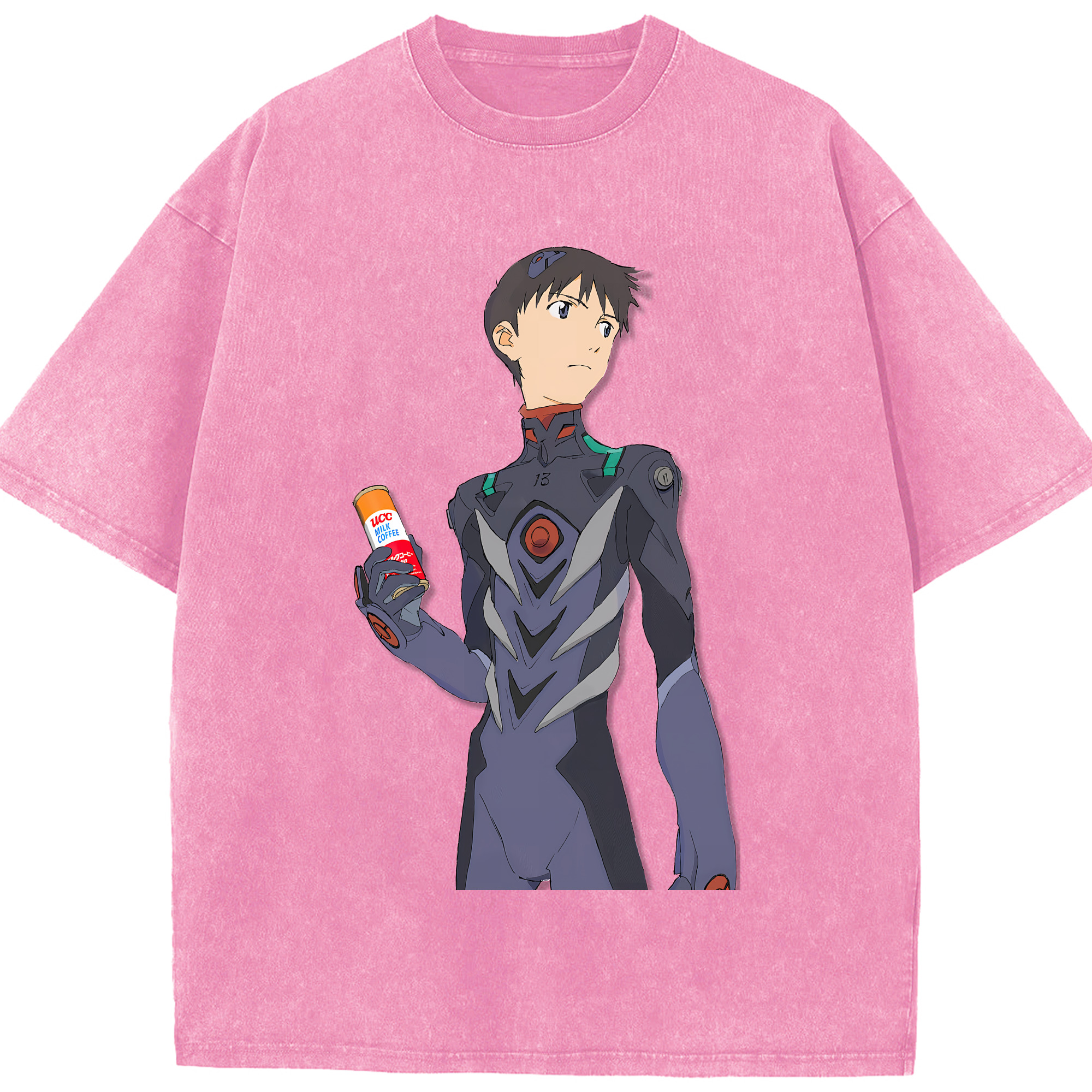 （画像用） EVA 新世紀エヴァンゲリオン 綿100% ヴィンテージ風 半袖Tシャツ（フロントプリント）